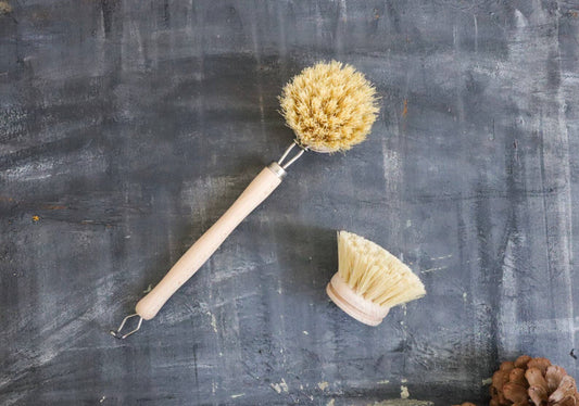 Bamboo Long Handle Dish Brush